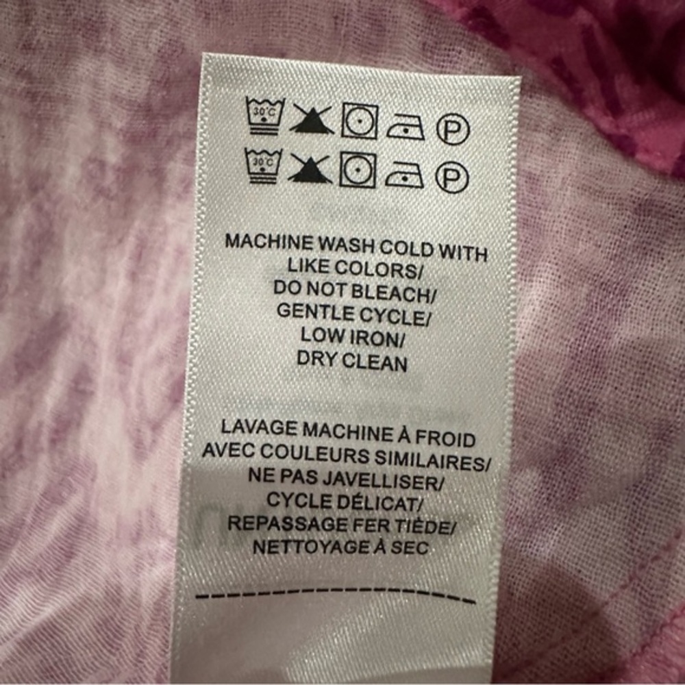 UNTUCKit Cotton Gauze Flutter Sleeve‎ Arya Dress XS Pink Geo Print Resort - Picture 11 of 12